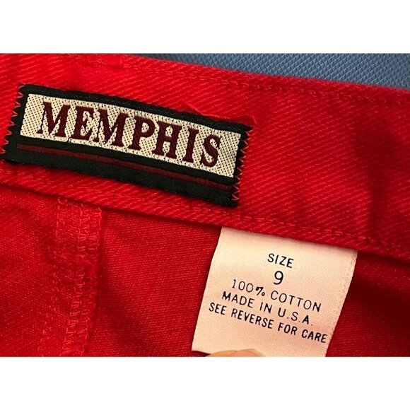 Vintage Memphis Red High Waisted Mom Jeans 28 - Picture 3 of 3